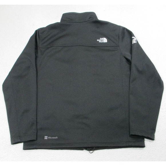 The North Face Jacket Mens Large Black WindWall Microsoft Softshell Full Zip - Picture 11 of 12
